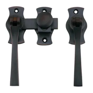 Square French Door Fastener, Antique Copper by Tradco, a Door Hardware for sale on Style Sourcebook