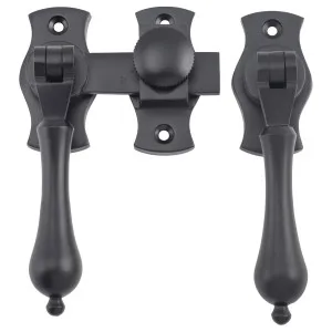 Teardrop French Door Fastener, Matte Black by Tradco, a Door Hardware for sale on Style Sourcebook
