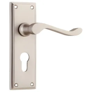 Camden Euro Lever Set, Satin Nickel by Tradco, a Door Hardware for sale on Style Sourcebook