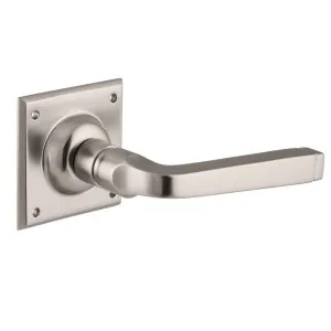 Small Menton Lever on Rose, Satin Nickel by Tradco, a Door Hardware for sale on Style Sourcebook