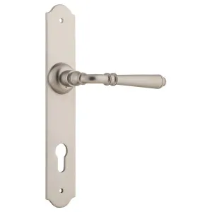 Reims 85mm Euro Lever Set, Satin Nickel by Tradco, a Door Hardware for sale on Style Sourcebook