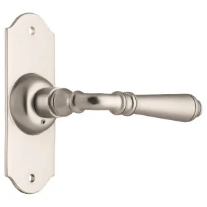 Small Reims Lever Latch Set, Satin Nickel by Tradco, a Door Hardware for sale on Style Sourcebook