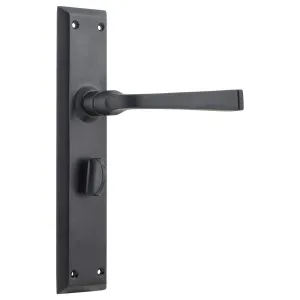 Menton Privacy Lever Set, Matte Black by Tradco, a Door Hardware for sale on Style Sourcebook