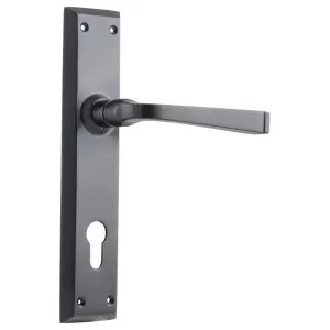 Menton 85mm Euro Lever Set, Matte Black by Tradco, a Door Hardware for sale on Style Sourcebook