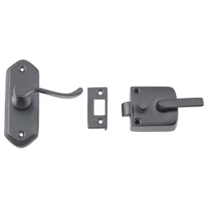 Victorian Screen Door Latch (R Hand), Matte Black by Tradco, a Internal Doors for sale on Style Sourcebook