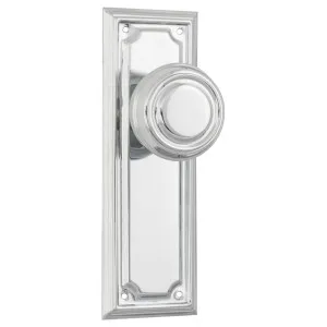 Edwardian Knob Latch Set, Chrome by Tradco, a Door Hardware for sale on Style Sourcebook
