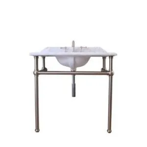 Turner Hastings Mayer Marble Top 90x55cm Basin Stand, Chrome by Turner Hastings, a Basins for sale on Style Sourcebook