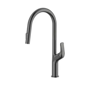 Tela Pull out Sink Mixer Brushed Gun Metal by Haus25, a Kitchen Taps & Mixers for sale on Style Sourcebook
