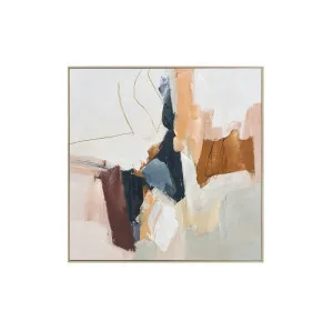 Earth and Ivory Wall Art Canvas 80cm x 80cm by Luxe Mirrors, a Artwork & Wall Decor for sale on Style Sourcebook