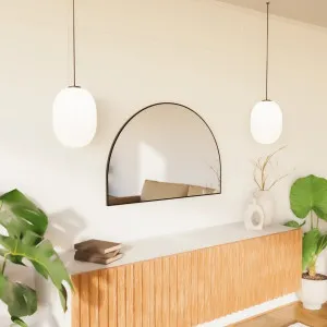 Isabel Arch Deco Steel Frame Wall Mirror 3 colour  available - 80 x 120cm 800mm x 1200mm Matte Black by Luxe Mirrors, a Vanity Mirrors for sale on Style Sourcebook