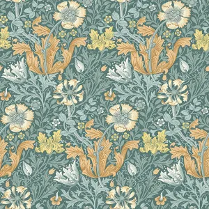 Compton Velvet Bluebird by William Morris at Home, a Fabrics for sale on Style Sourcebook