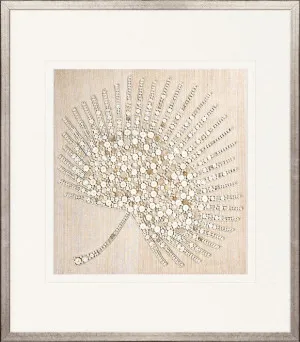 Leaf Motif V (Natural) by Designer Boys, a Textile Art for sale on Style Sourcebook