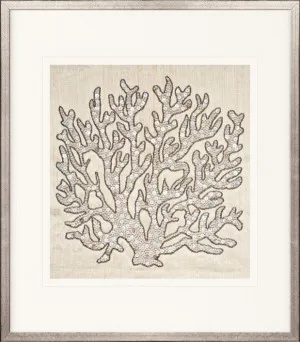 Coral Motif VI (Natural) by Designer Boys, a Textile Art for sale on Style Sourcebook