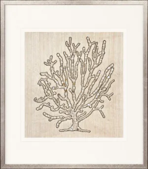 Coral Motif V (Natural) by Designer Boys, a Textile Art for sale on Style Sourcebook