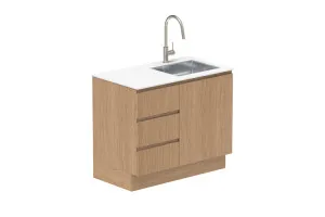 Door & Drawer 1050 Floor Cabinet - Boston Oak by ADP, a Laundry for sale on Style Sourcebook