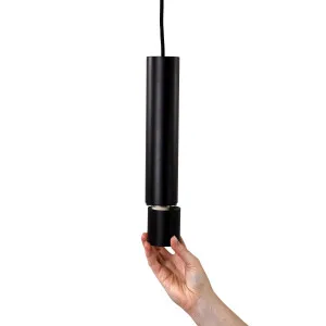 Oriel Tig Minimalist Tubular Metal Pendant Black by Oriel Lighting, a Lighting for sale on Style Sourcebook