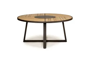 Watego Outdoor Round Dining Table - Black - 160cm by Azure Interiors, a Tables for sale on Style Sourcebook