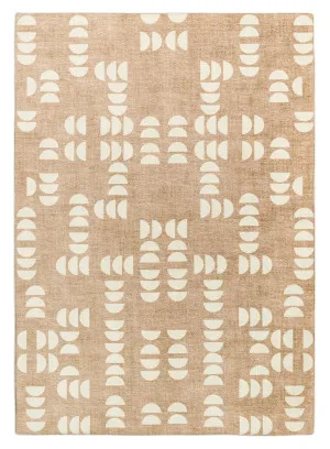 Alba Beige and Ivory Geometric Rollie Pollie Playmat by Miss Amara, a Kids Rugs for sale on Style Sourcebook