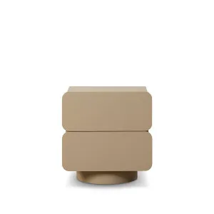Robbie Two Drawer Bedside Table - Stone - Mocka by Mocka., a Dressers & Chests of Drawers for sale on Style Sourcebook