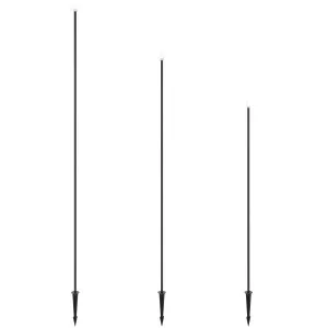 Telbix Rush 3 Pack 24V Weatherproof Outdoor LED Slim Post Lights Black by Telbix, a Outdoor Lighting for sale on Style Sourcebook