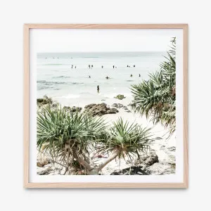 Wategos Beach II (Square) Photo Art Print by The Print Emporium, a Prints for sale on Style Sourcebook