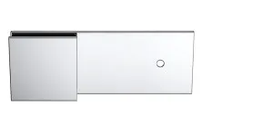 Boston Extended Wall to Glass 180 degree Inline Bracket Polished Gold by Estelle, a Bathroom Fixtures for sale on Style Sourcebook