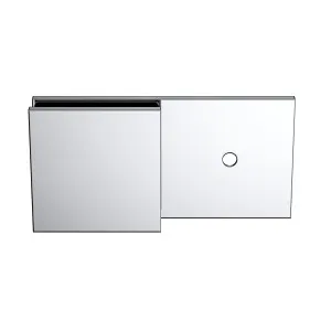 Boston Wall to Glass 180 degree Inline Bracket Polished Chrome by Estelle, a Bathroom Fixtures for sale on Style Sourcebook