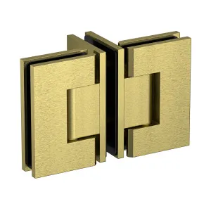 Boston Door to Panel 90 Degree Hinge Brushed Brass by Estelle, a Bathroom Fixtures for sale on Style Sourcebook
