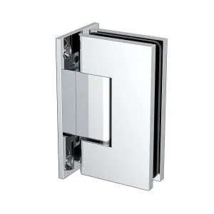 Boston Heavy Duty Large Wall to Glass Hinge with T Type Mounting Plate - Polished Chrome by Estelle, a Bathroom Fixtures for sale on Style Sourcebook