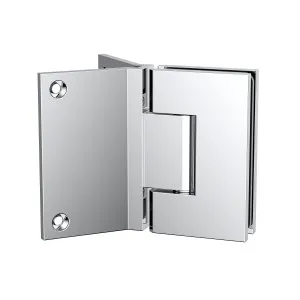 Boston Heavy Duty Hinge with Corner Type Mounting Plate - Polished Chrome by Estelle, a Bathroom Fixtures for sale on Style Sourcebook