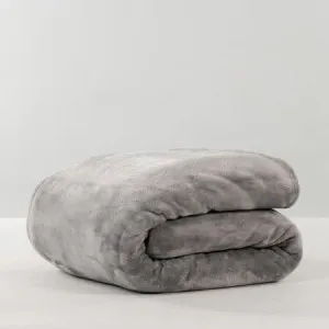 Blanket - Velour, King/Super King, Stone - Canningvale by Canningvale, a Sheets for sale on Style Sourcebook