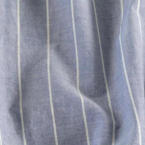 Vintage Stripe Sheet Set - Softwash Cotton, Queen, Indigo Melange - Canningvale by Canningvale_Vintage, a Sheets for sale on Style Sourcebook