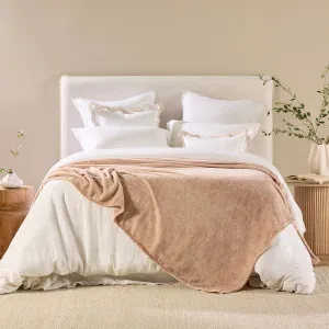 Pillow Talk Cloud Touch 300Gsm Microfibre Blanket Natural by Pillow Talk, a Blankets & Throws for sale on Style Sourcebook