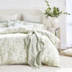 Muse Mirelle Floral Quilt Cover Set Green by Muse, a Quilt Covers for sale on Style Sourcebook