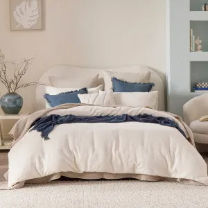Habitat Ava Boucle Quilt Cover Set White by Habitat, a Quilt Covers for sale on Style Sourcebook