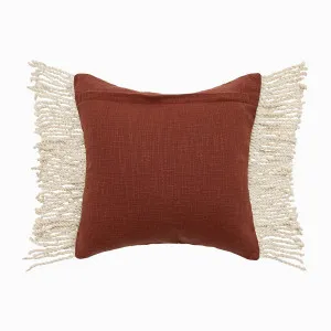 Muse Romi Cotton Tassel Cushion Pecan by Muse, a Cushions, Decorative Pillows for sale on Style Sourcebook