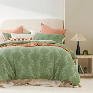Muse Zenda Palm Quilt Cover Set Green by Muse, a Quilt Covers for sale on Style Sourcebook
