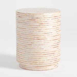 Muse Celeste Capiz Side Table Natural by Muse, a Side Table for sale on Style Sourcebook