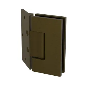 Boston Heavy Duty LARGE Wall to Glass Hinges with 135 Degree Type Mounting Plate-Antique Brass by Estelle, a Bathroom Fixtures for sale on Style Sourcebook