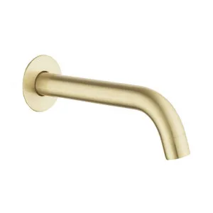 Lucid Pin Wall Spout Light Brushed Brass by Aquaperla, a Bathroom Taps & Mixers for sale on Style Sourcebook