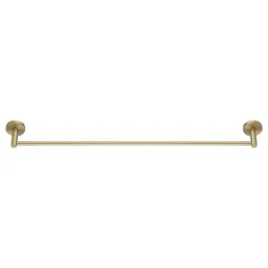 Lucid Pin Single Towel Rail 800 Light Brushed Brass by Aquaperla, a Towel Rails for sale on Style Sourcebook