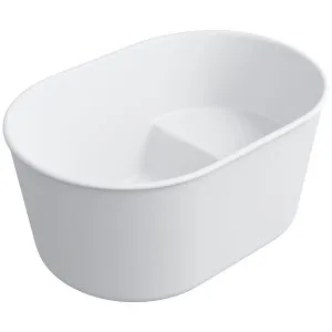 Turner Hastings Onwa TitanCast Freestanding Bath Satin Silk White OW1114TCB by Turner Hastings, a Bathtubs for sale on Style Sourcebook