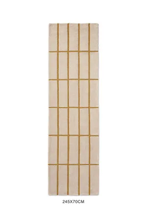 Marimekko Tiiliskivi Bronze Yellow 132906 Runner by Marimekko, a Contemporary Rugs for sale on Style Sourcebook