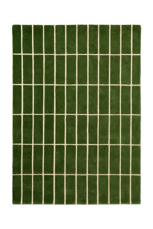 Marimekko Tiiliskivi Green 132907 by Marimekko, a Contemporary Rugs for sale on Style Sourcebook