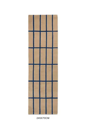 Marimekko Tiiliskivi Bright Blue 132908 Runner by Marimekko, a Contemporary Rugs for sale on Style Sourcebook