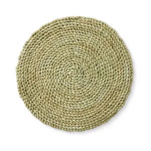 Set/4 Braided Green Placemat 33cm by Madras Link, a Placemats for sale on Style Sourcebook