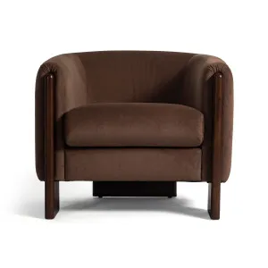 Moro Armchair, Mohair Chocolate, by Lounge Lovers by Lounge Lovers, a Chairs for sale on Style Sourcebook