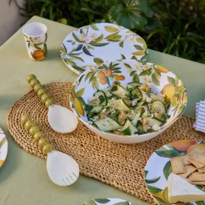 Melamine Citrus Grove Serving Bowl 29.5XH8.5CM by Madras Link, a Salad Bowls & Servers for sale on Style Sourcebook