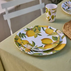 Set/4 Melamine Citrus Grove Lemon Melamine Large Plates 26cm by Madras Link, a Plates for sale on Style Sourcebook