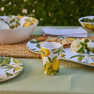Set/4 Citrus Grove Lemon Melamine Tumblers by Madras Link, a Cups & Mugs for sale on Style Sourcebook
